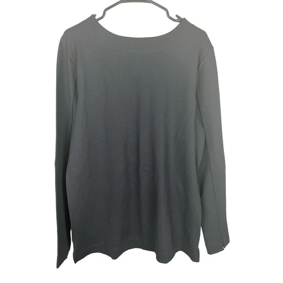 FIG NWT Black Long Sleeve Sweater UPF 50+ Women’s Large - Picture 9 of 9